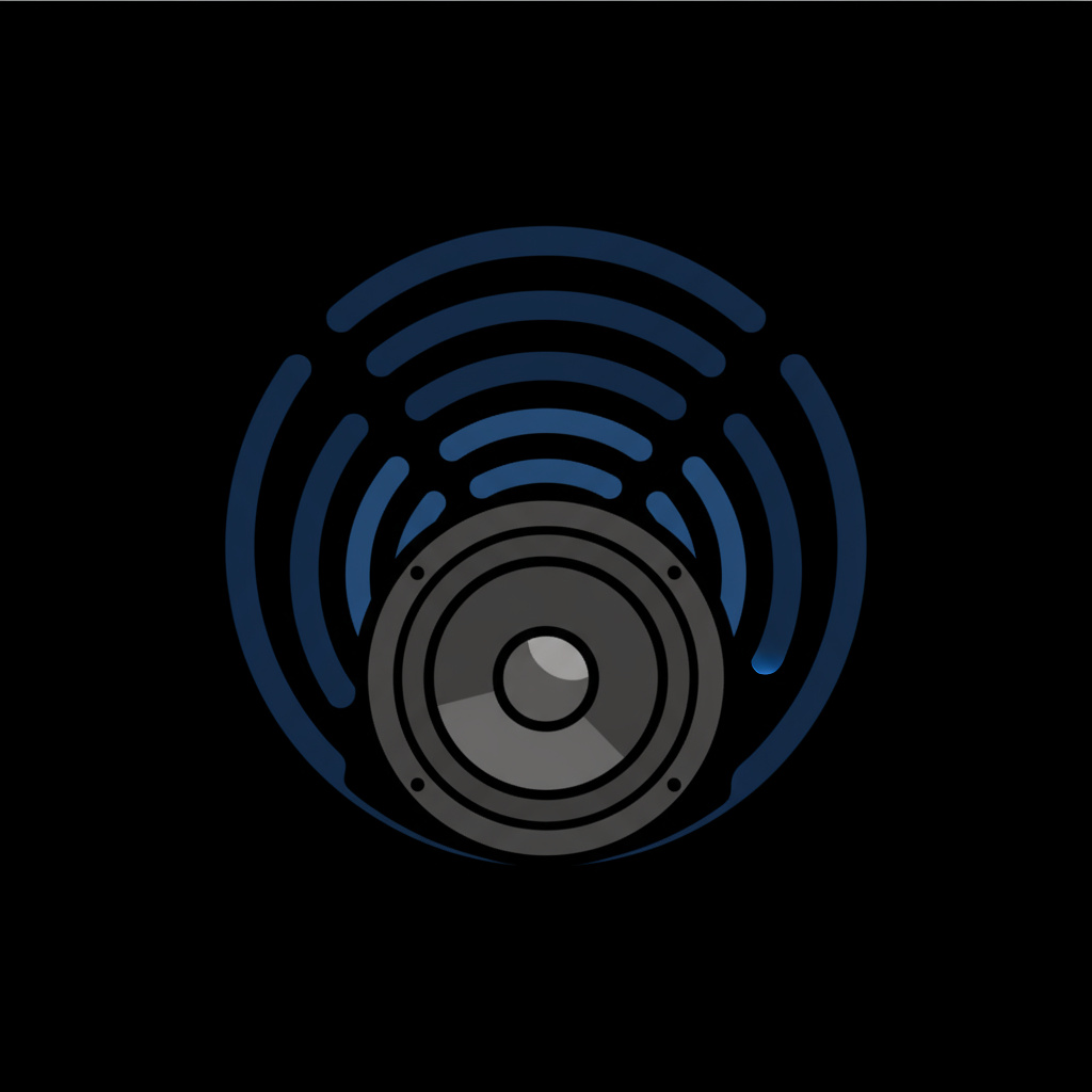 AmbientCar Vienna Emblem – stilisierte Lautsprecherwellen